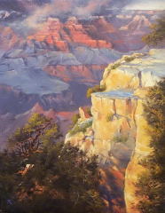 Painting by RL Biddinger:  Canyon Twilight